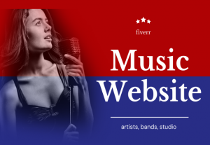 7210design and develop music website for artists, bands, studio